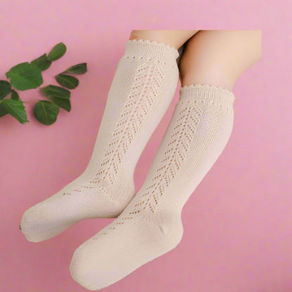 Baby Kid Girls Solid Color Accessories Socks