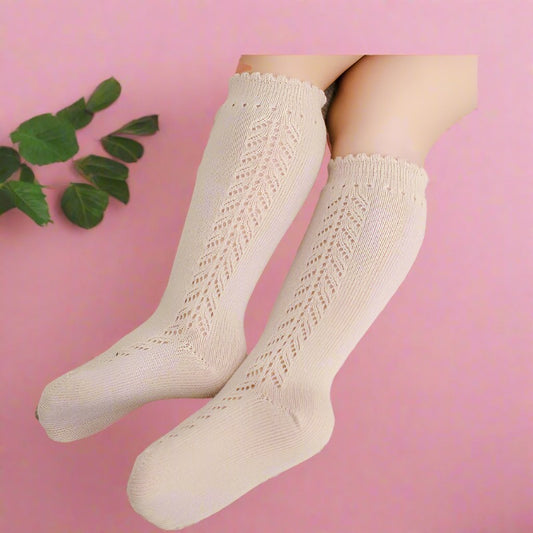 Baby Kid Girls Solid Color Accessories Socks