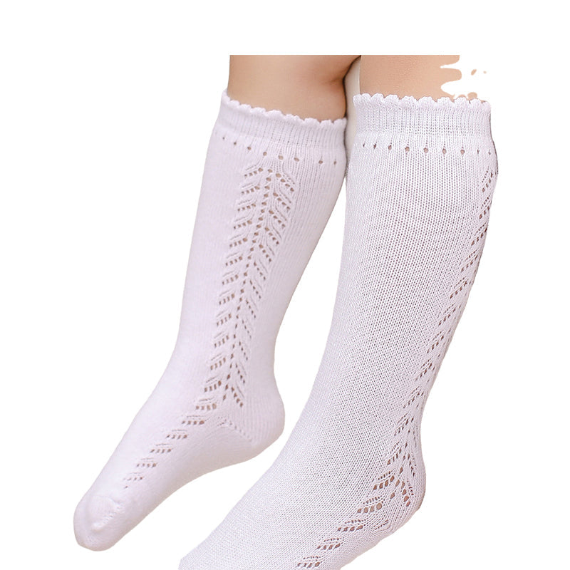 Baby Kid Girls Solid Color Accessories Socks