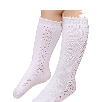 Baby Kid Girls Solid Color Accessories Socks