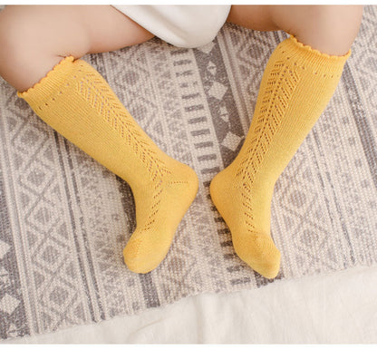 Baby Kid Girls Solid Color Accessories Socks