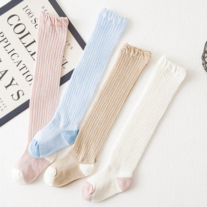 Baby Girls Color-blocking Accessories Socks