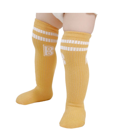 Baby Unisex Striped Alphabet Accessories Socks Wholesale