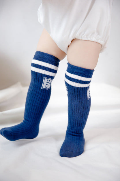 Baby Unisex Striped Alphabet Accessories Socks Wholesale