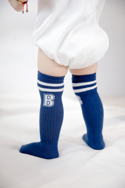 Baby Unisex Striped Alphabet Accessories Socks Wholesale