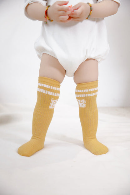 Baby Unisex Striped Alphabet Accessories Socks Wholesale
