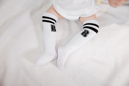 Baby Unisex Striped Alphabet Accessories Socks Wholesale