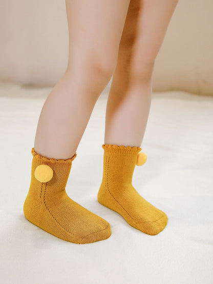 Baby Kid Unisex Solid Color Accessories Socks