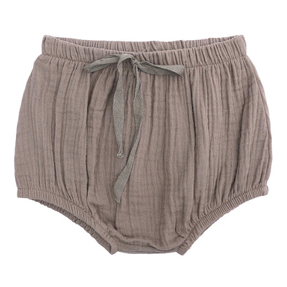 Baby Kid Girls Boys Solid Color Ribbon Underwears