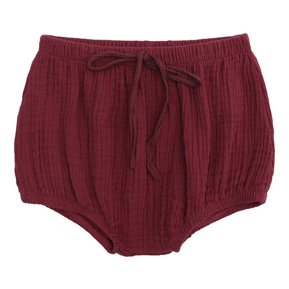 Baby Kid Girls Boys Solid Color Ribbon Underwears