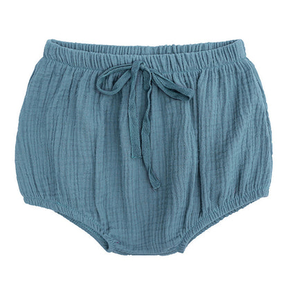 Baby Kid Girls Boys Solid Color Ribbon Underwears