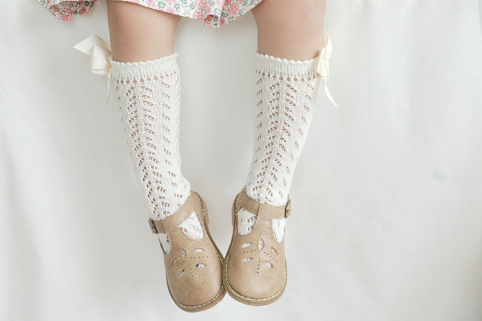 Baby Kid Girls Solid Color Socks