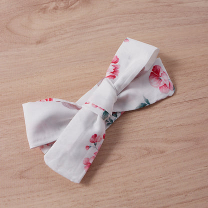 Baby Girls Flower Bow Print Dresses Headwear