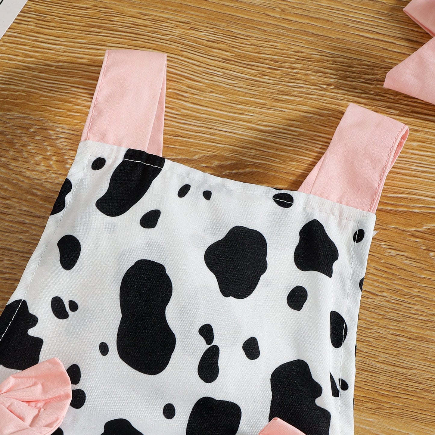 Baby Girls Leopard Bow Print Rompers Headwear