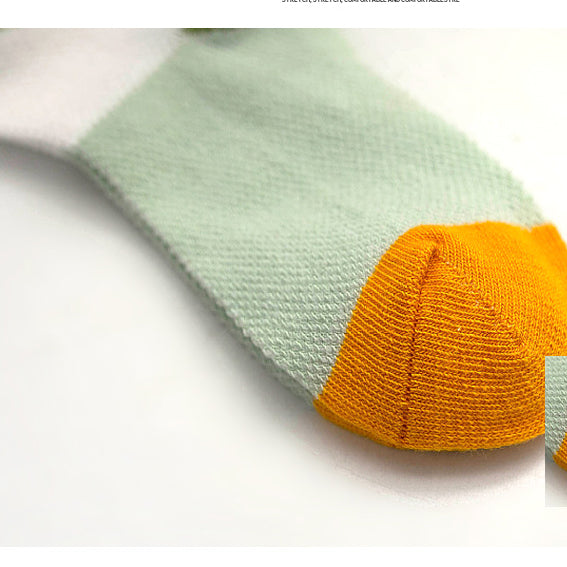 Girls Boys Letters Color-blocking Cartoon Print Accessories Socks
