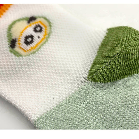 Girls Boys Letters Color-blocking Cartoon Print Accessories Socks