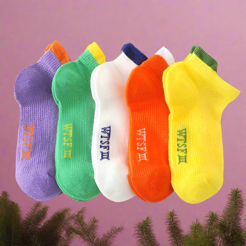 Baby Kid Unisex Solid Color Letters Accessories Socks