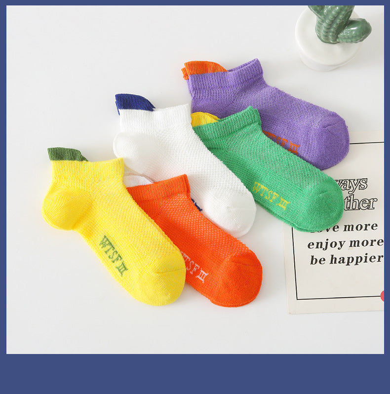 Baby Kid Unisex Solid Color Letters Accessories Socks