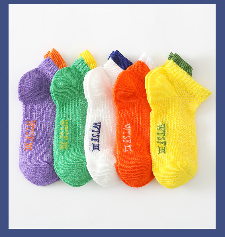 Baby Kid Unisex Solid Color Letters Accessories Socks