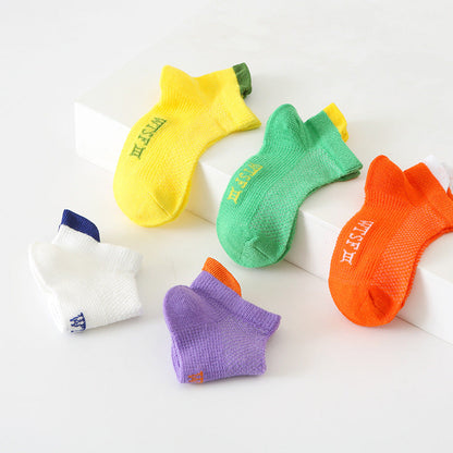 Baby Kid Unisex Solid Color Letters Accessories Socks