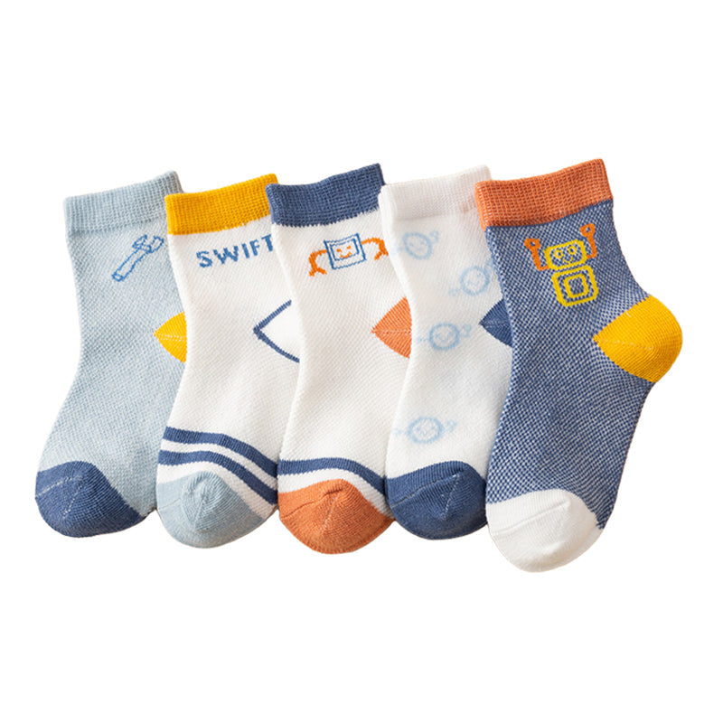 Baby Kid Unisex Flower Animals Cartoon Print Socks