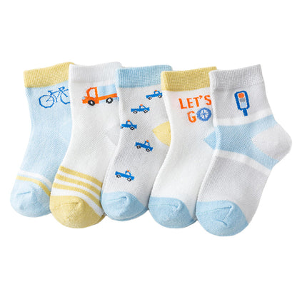 Baby Kid Unisex Flower Animals Cartoon Print Socks