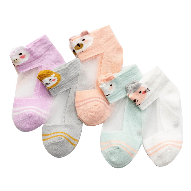 Baby Kid Unisex Flower Animals Cartoon Print Socks