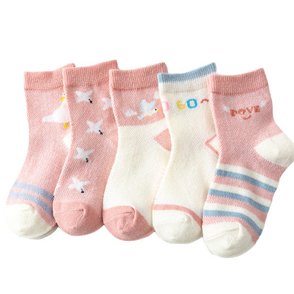 Baby Kid Unisex Flower Animals Cartoon Print Socks