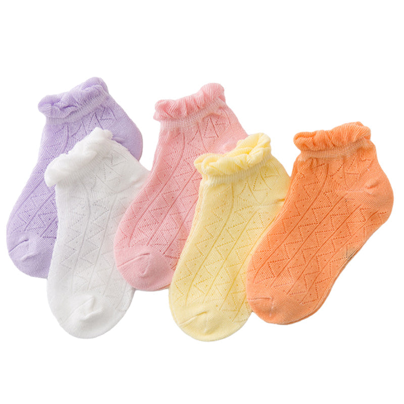 Baby Kid Unisex Striped Letters Cartoon Print Socks