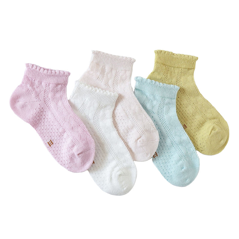 Baby Kid Unisex Striped Letters Cartoon Print Socks