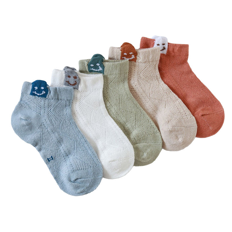 Baby Kid Unisex Striped Letters Cartoon Print Socks