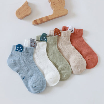 Baby Kid Unisex Striped Letters Cartoon Print Socks