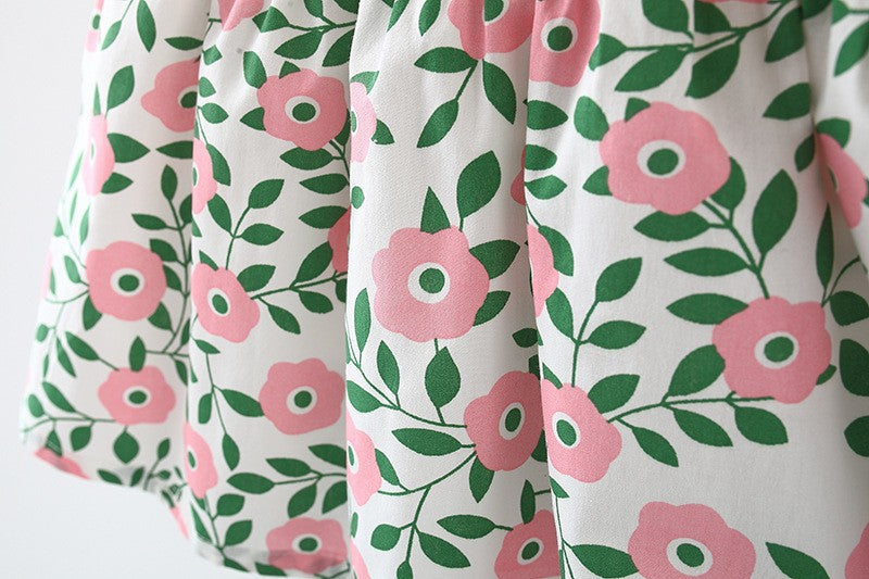 Baby Girls Flower Bow Print Dresses Bag Wholesale