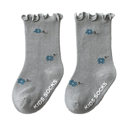 Baby Kid Girls Letters Flower Print Accessories Socks