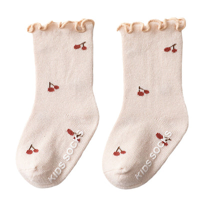 Baby Kid Girls Letters Flower Print Accessories Socks