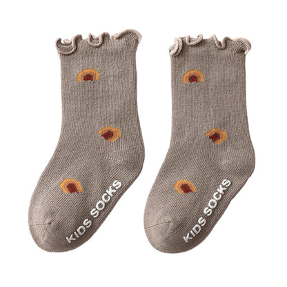 Baby Kid Girls Letters Flower Print Accessories Socks