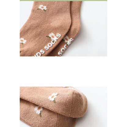Baby Kid Girls Letters Flower Print Accessories Socks