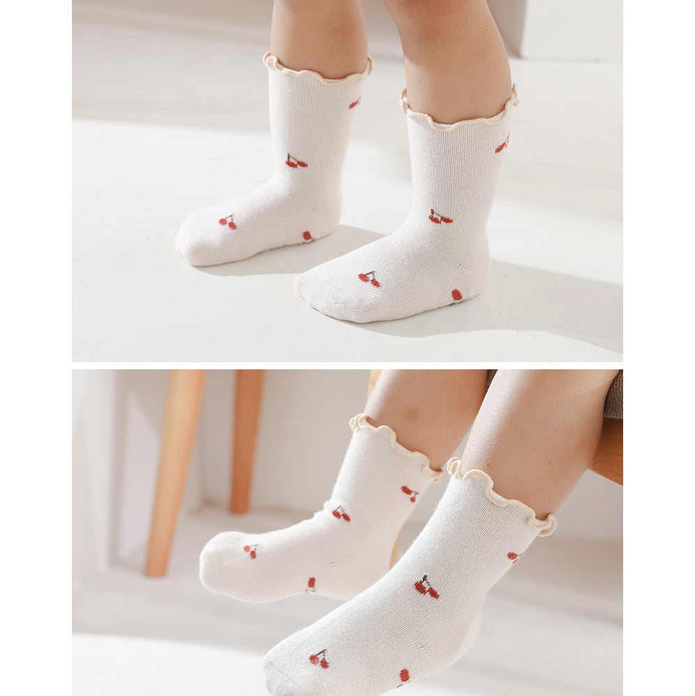 Baby Kid Girls Letters Flower Print Accessories Socks