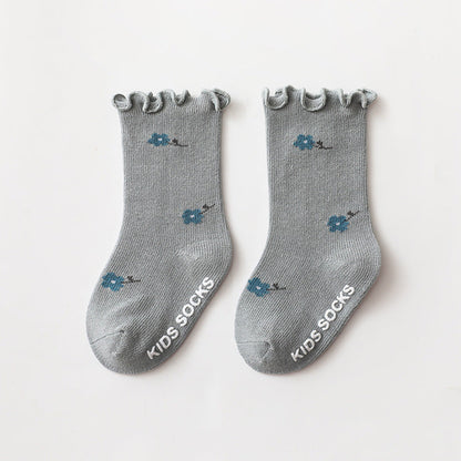 Baby Kid Girls Letters Flower Print Accessories Socks
