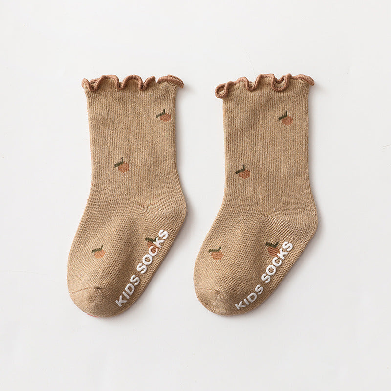 Baby Kid Girls Letters Flower Print Accessories Socks