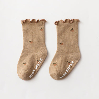 Baby Kid Girls Letters Flower Print Accessories Socks