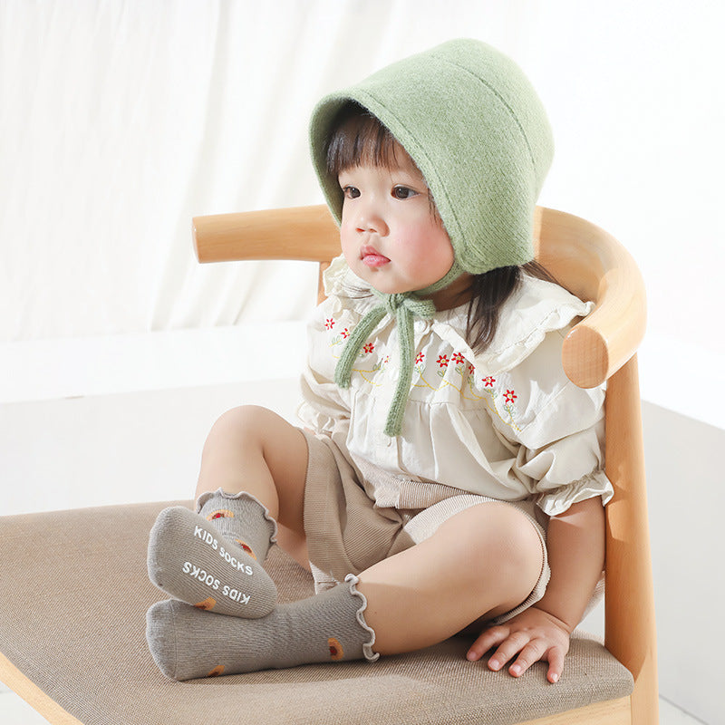 Baby Kid Girls Letters Flower Print Accessories Socks