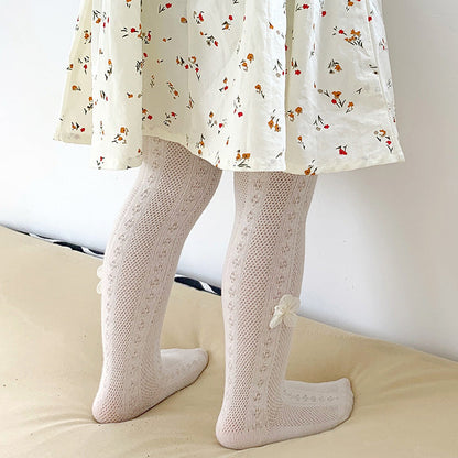 Baby Kid Girls Solid Color Flower Accessories Socks