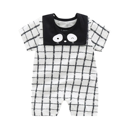 Baby Fruit Dinosaur Star Print Rompers And Baby Bibs