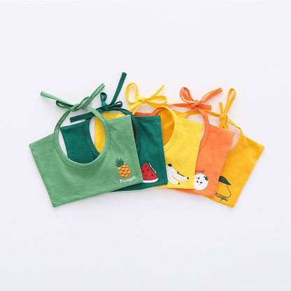 Baby Fruit Dinosaur Star Print Rompers And Baby Bibs