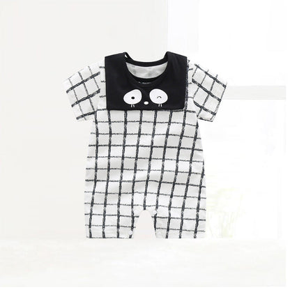 Baby Fruit Dinosaur Star Print Rompers And Baby Bibs