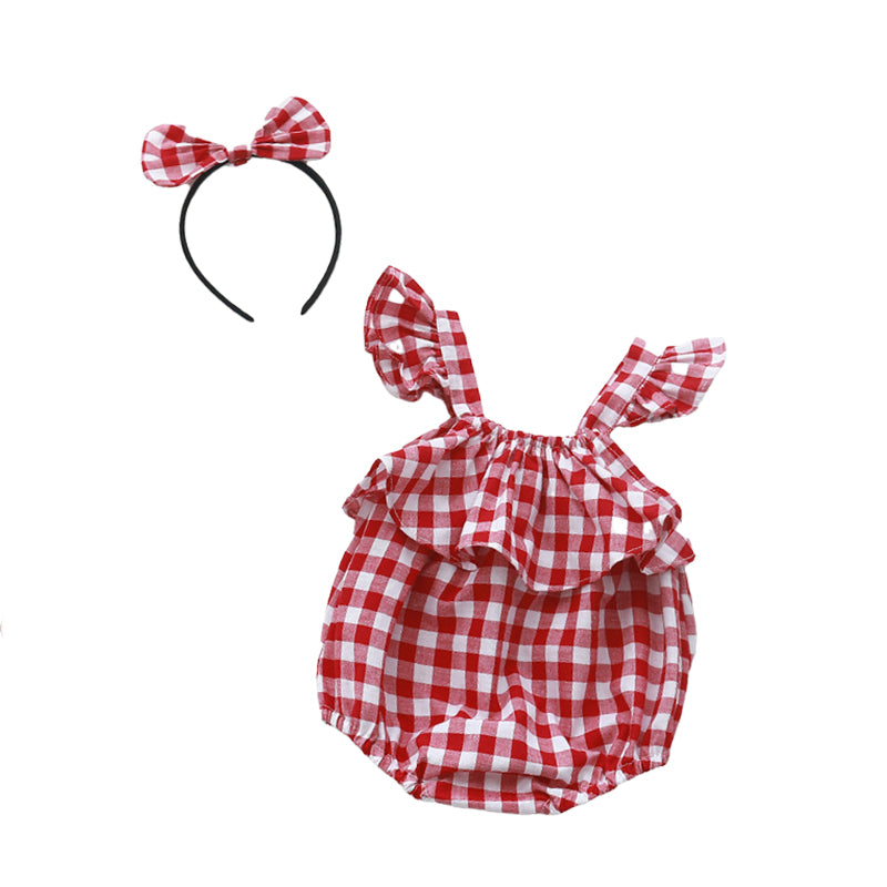 Baby Girls Fruit Checked And Accessories Headwear