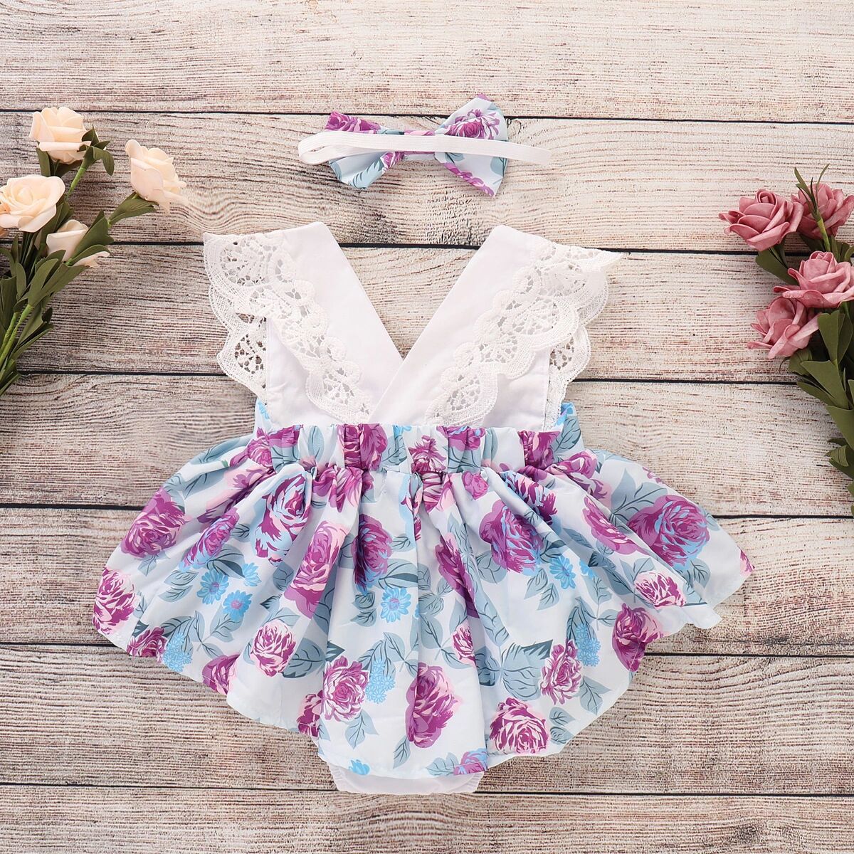 Baby Girls Flower And Bow Accessories Headwear