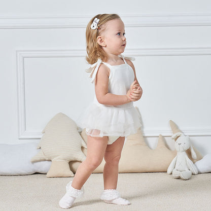 Baby Girls Solid Color Bow Rompers Headwear Wholesale 22051609