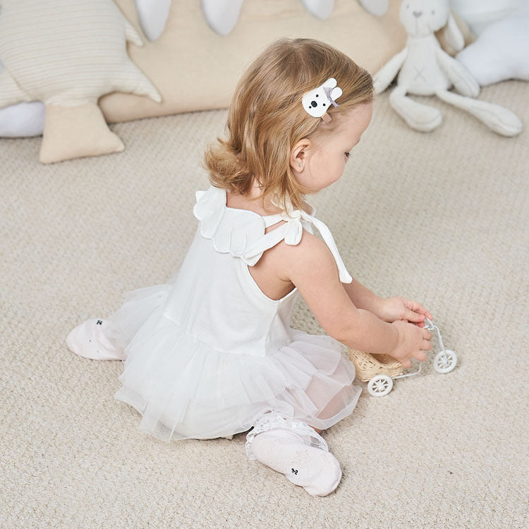 Baby Girls Solid Color Bow Rompers Headwear Wholesale 22051609